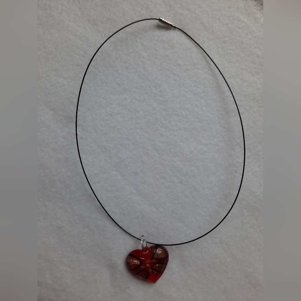 Red heart necklace